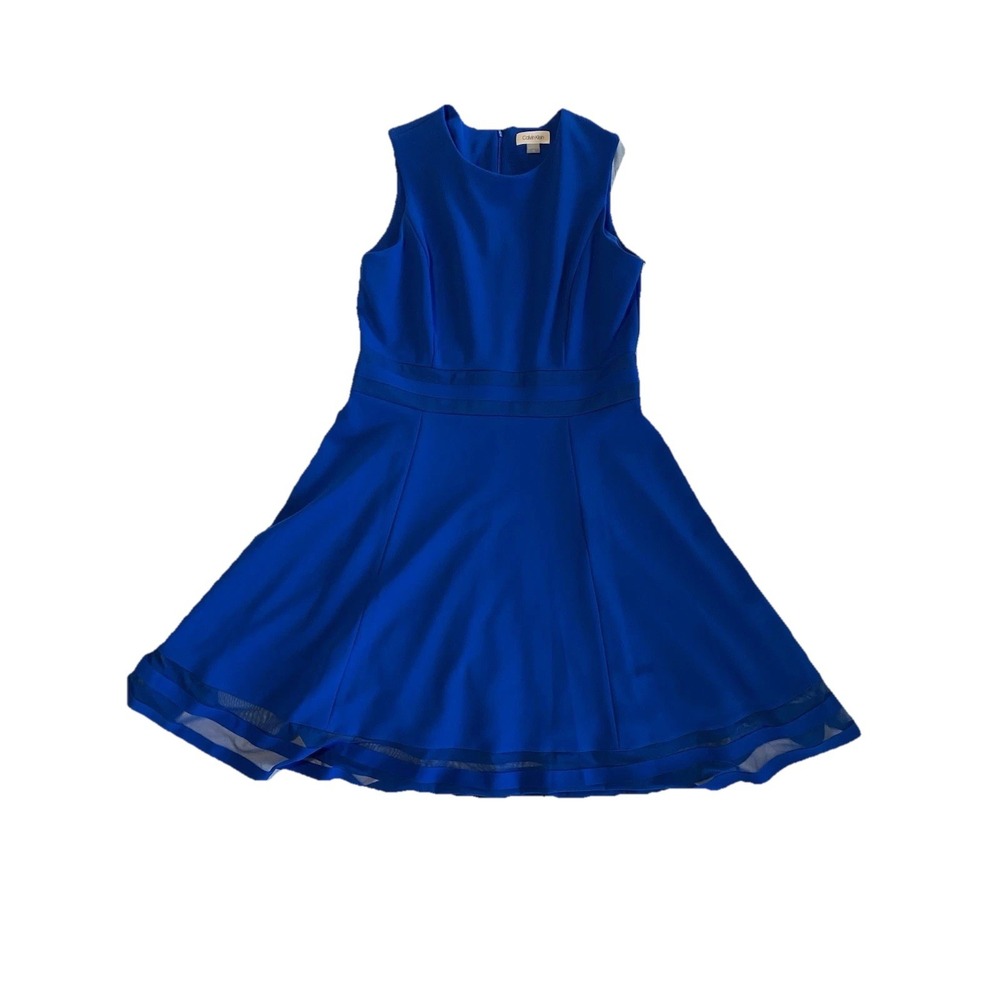 Calvin Klein NWT Royal Blue Dress Women's Size 12 Cocktail Wedding Party